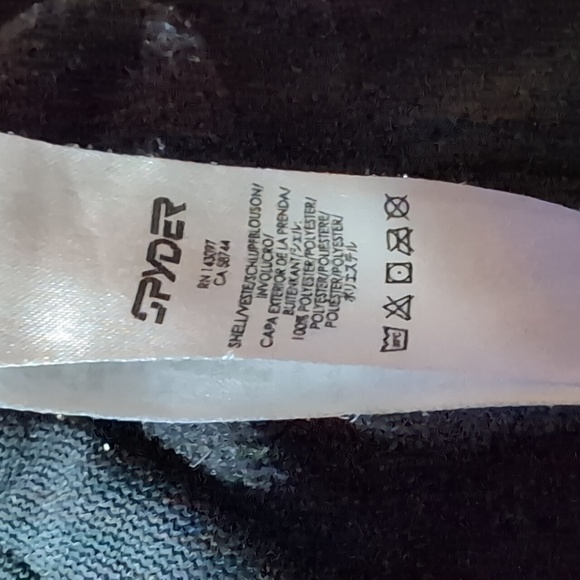 Spyder ladies core sweater black full zip jacket size medium - Picture 12 of 12